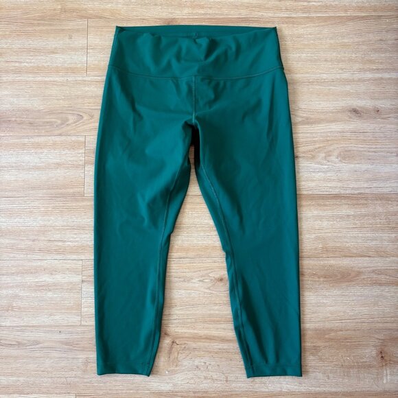 Lululemon Athletic Wunder Train HR Tight Yoga Pants 25” Everglade Size 16 - Picture 1 of 11